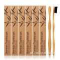 Escova de dentes biodegradável e ecológica de bambu de bambu natural